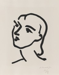 Henri Matisse-Nadia aux cheveux lisses. 1948.