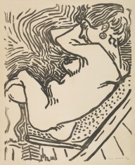 176738------Nu assis (or 'Le Grand bois') [Seated Nude (or 'The Large Woodcut')]_Henri Matisse