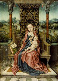 Aelbrecht Bouts-Madonna and Child Enthroned