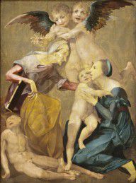 called Rosso Fiorentino Giovanni Battista di Jacopo-Allegory of Salvation with the Virgin and Chr