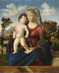 Cima da Conegliano-Madonna and Child in a Landscape