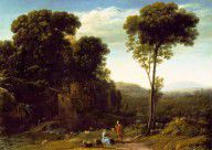 Claude Lorrain-Pastoral Landscape with a Mill