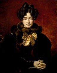 Emile Jean Horace Vernet-Portrait of a Lady