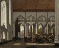 Emmanuel de Witte-Interior of the Oude Kerk, Amsterdam