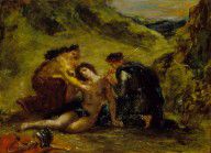 Eugene Delacroix-St. Sebastian with St. Irene and Attendant