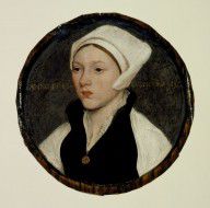 Hans Holbein the Younger-Portrait of a Young Woman with a White Coif
