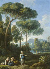 Jan Frans van Bloemen (called Orizzonte)-One of a Pair of Views of the Roman Campagna with Figur2