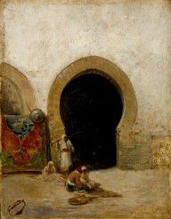 Mariano Jose Maria Bernardo Fortuny y Carbo-At the Gate of the Seraglio