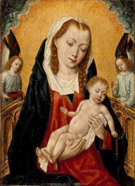 Master of the Saint Ursula Legend-Virgin and Child with Two Angels