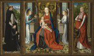 Master of the St. Lucy Legend-Triptych of Madonna and Child with Angels