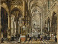 Paul Vredeman de Vries-Interior of Antwerp Cathedral