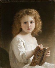 William-Adolphe Bouguereau-The Story Book