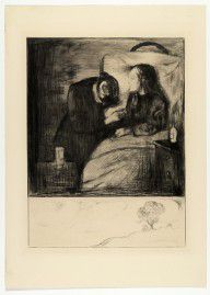 The Sick Child (Det syke barn I)_1894, published 1895