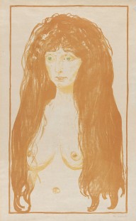 Edvard Munch-Weib mit rotem Haar und gr�nen Augen. Die S�nde. 1902.