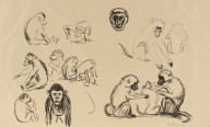 Edvard Munch-Affen I und II. 190809.