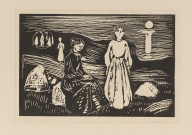 Edvard Munch-Frauen am Strand. 190809.