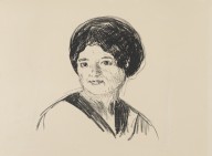 Edvard Munch-Junge Frau (Ung kvinne). 1912.