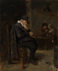 Adriaen Brouwer - Old man in the pub