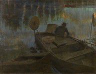 Charles Mertens - Fisherman in the Moonlight