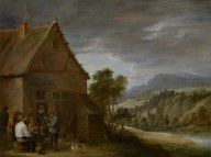 David Teniers II - In front of a tavern