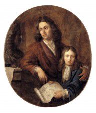 Jacob Denys - The sculptor Willem Kerrickx and his son Willem Ignatius