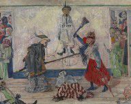 James Ensor - Skeletons fighting for the Body of a hanged Man