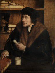 Quinten Massijs - Desiderius Erasmus en Peter Gillis (Portrait of Peter Gillis) D
