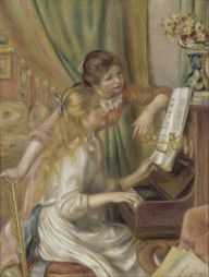 Auguste Renoir Young Girls at the Piano 