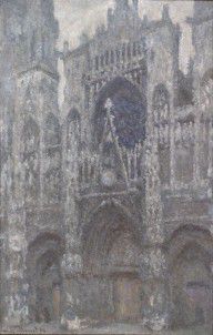 Claude Monet The Cathedral in Rouen. The portal, Grey Weather 