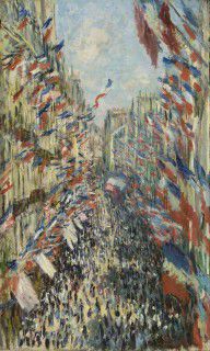 Claude Monet The Rue Montorgueil in Paris. Celebration of June 30, 1878 