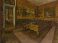 Edgar Degas Billiard Room at Ménil-Hubert 