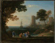 Claude Lorrain   Coast View with the Abduction of Europa