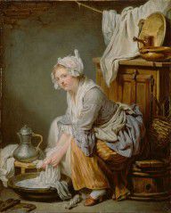 Jean-Baptiste Greuze (French The Laundress (La Blanchisseuse) 