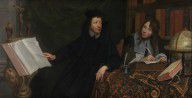 Jacob Van Oost - Portrait of a theologian with his secretary
