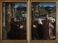 Jan Provoost - Donor with Saint Nicholas and donor's wife with Saint Godeliva