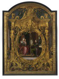 Lanceloot Blondeel - Saint Luke painting the Virgin's portrait