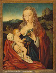 Master of Frankfurt - Virgin and Child with a Pear