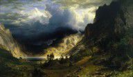 Albert Bierstadt A Storm in the Rocky Mountains, Mt. Rosalie 