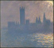 Claude Monet Houses of Parliament, Sunlight Effect (Le Parlement, effet de soleil) 