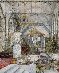 Ukhtomsky Konstantin Andreyevich - Interiors of the Winter Palace. The Winter Garden of Empress A