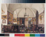 Ukhtomsky, Konstantin Andreyevich - Interiors of the Winter Palace. The Study of Grand Prince Nik
