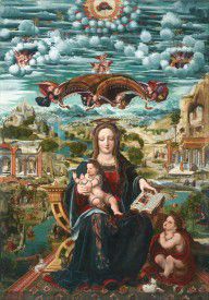 Joan de Burgunya (3F) Virgin and Child with the Infant Saint John 
