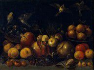 Tommaso Realfonso  Masillo  Still Life with Pomegranates Apples 