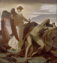 Frederic, Lord Leighton Elijah in the Wilderness 