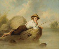 John Gadsby Chapman - A Lazy Fisherman, 1844