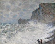 Claude Monet Rough weather at étretat 