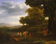 Claude Lorrain Landscape with Dancing Satyrs and Nymphs 
