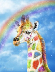 13013116 rainbow-giraffe-carol-cavalaris