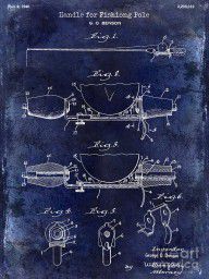 13632392_1940_Handle_For_Fishing_Pole_Patent_Drawing_Blue