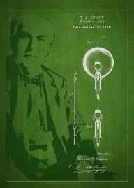 11627515_Thomas_Edison_Electric_Lamp_Patent_Drawing_From_1880